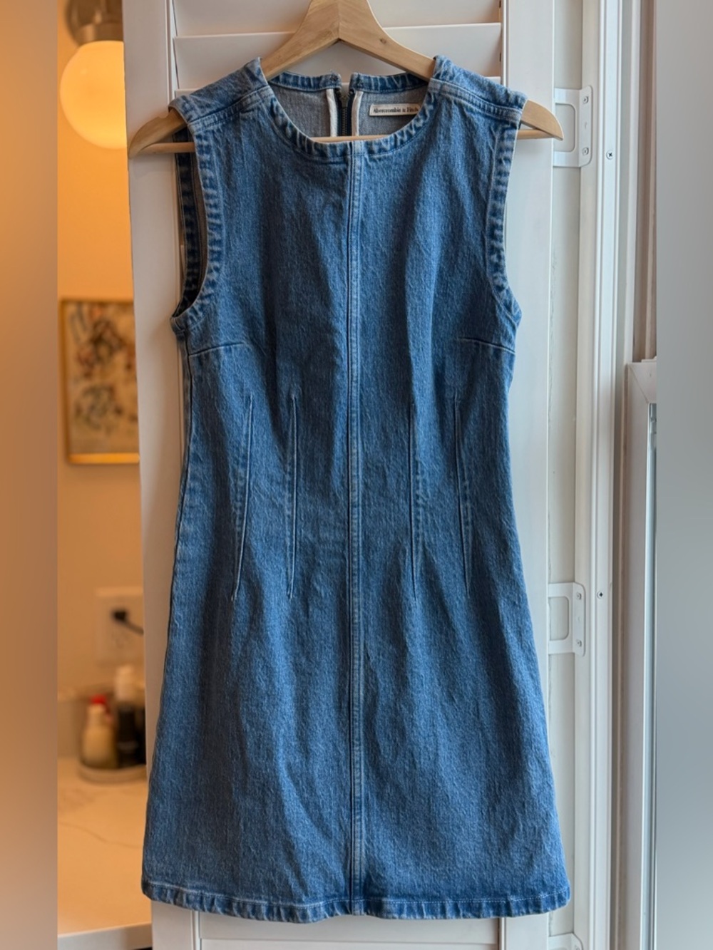 Abercrombie & Fitch Blue Sleeveless Denim Dress